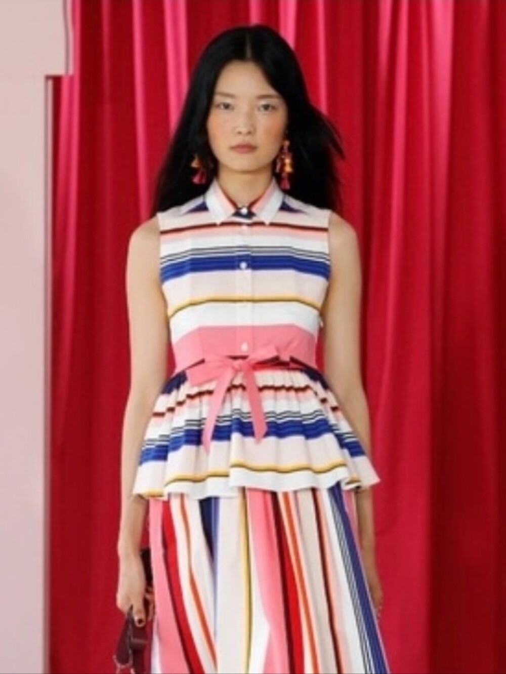 Kate Spade Colorful Striped Sleeveless Blouse